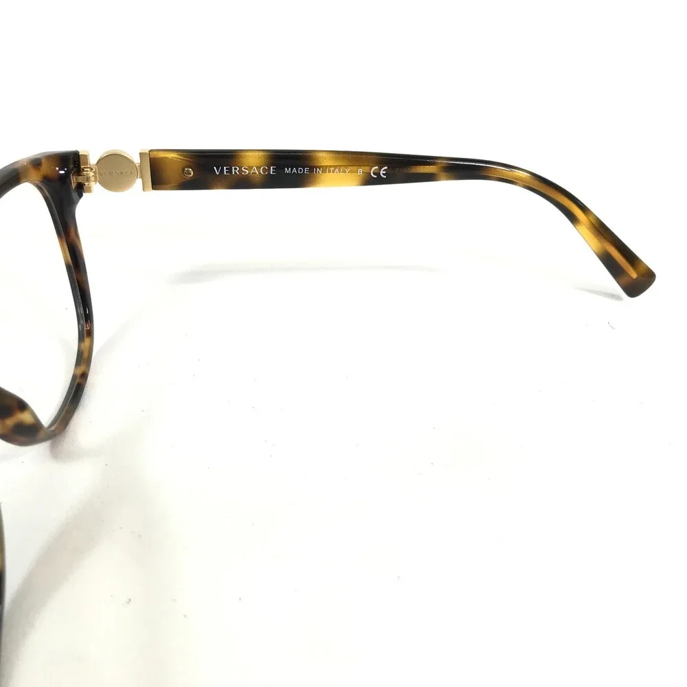 Versace Eyeglasses Frames MOD. 3273 5306 Brown Tortoise Gold Cat Eye 52-16-135